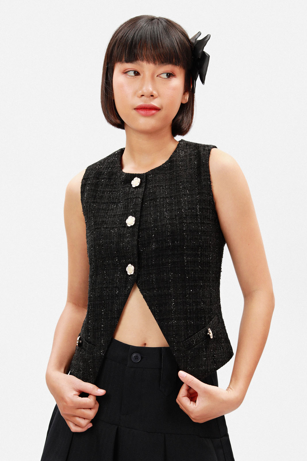 Tweed Vest | ZANDO
